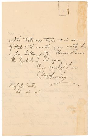 Lot #183 Michael Faraday: Faraday forwards “a perfect mathematical theory” - Image 2