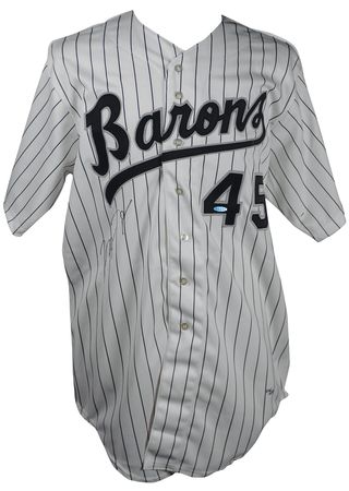 Lot #1268 Michael Jordan: Jordan Birmingham Barons jersey - Image 1