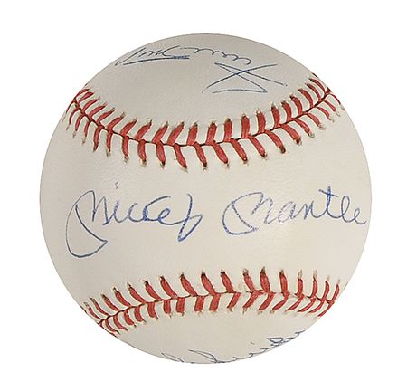 Lot #1285 Mantle, Mays, Snider Baseball - Image 1