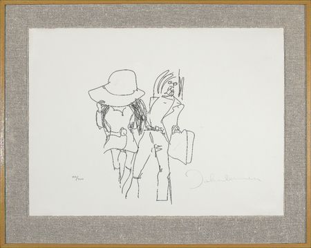 Lot #729 Beatles: John Lennon: Lennon signs a Bag One Honeymoon litho - Image 1