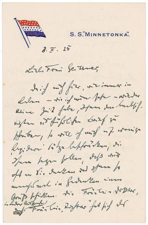Lot #691 Wilhelm Furtwangler Handwritten Letter Signed - Image 1