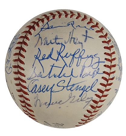 Lot #1167 Baseball Hall of Famers Baseball - Image 3