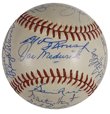 Lot #1167 Baseball Hall of Famers Baseball - Image 4