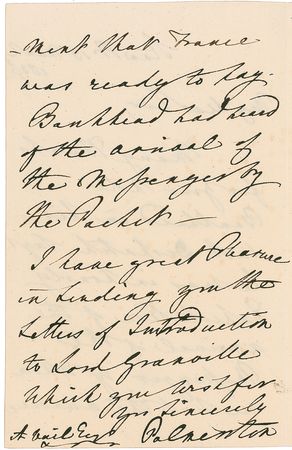 Lot #130 John Armstrong and Lord Palmerston: Thirty years in the making, the US and France settle long overdue restitution - Image 2