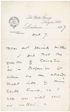 Lot #618 Oscar Wilde: Wilde?s search for ?some remarkable woman? - Image 1
