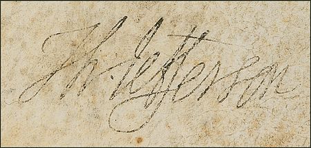 Lot #55 Thomas Jefferson and James Madison: Seldom-seen patent for a diving bell - Image 2