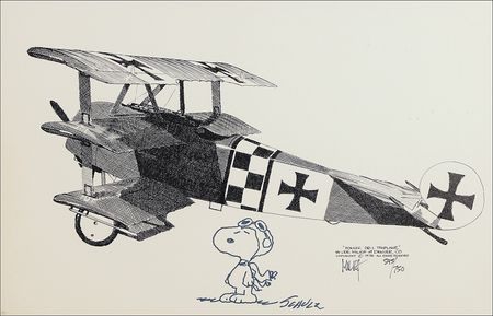 Lot #658 Charles Schulz: Snoopy and the Red Baron...together forever - Image 2
