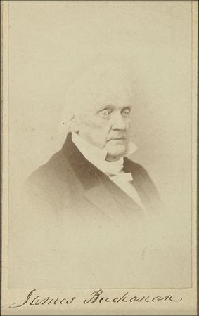 Lot #6 James Buchanan: Rare James Buchanan signed