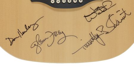 Lot #761 The Eagles: Beautiful Eagles guitar - Image 2