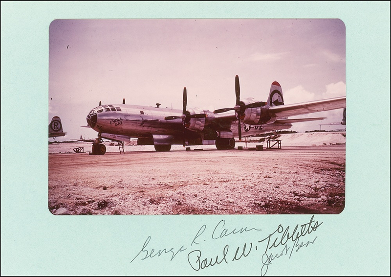 Lot 352 Enola Gay Signed Photograph