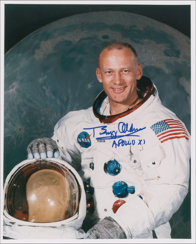Lot 415 Buzz Aldrin Signed Photograph