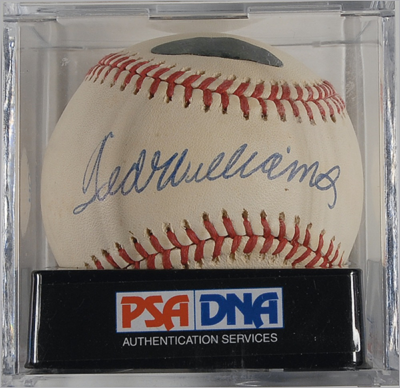 Lot 1239 Ted Williams Baseball