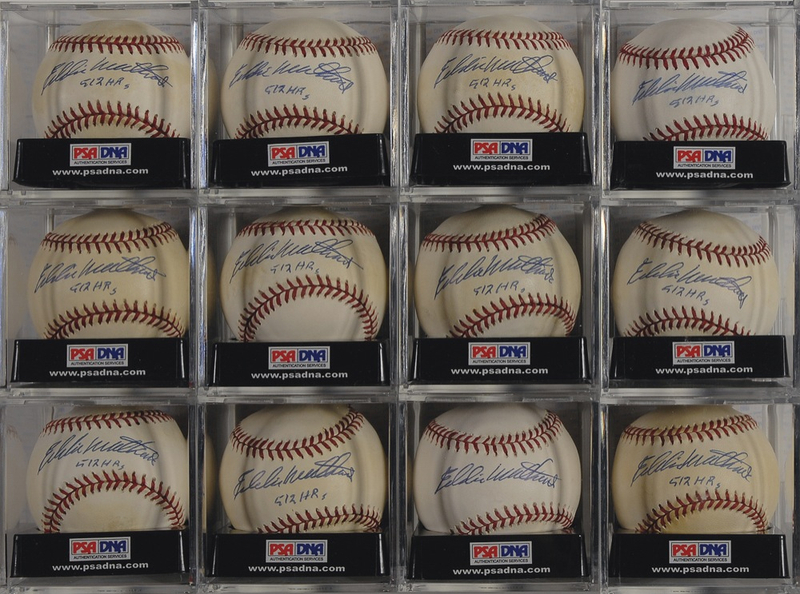 Lot 1191 Eddie Mathews Baseballs