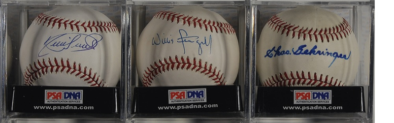 Lot 1092 Baseball Hall of Famers Baseballs
