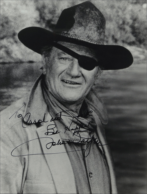 Lot 1052 John Wayne Signed Photograph