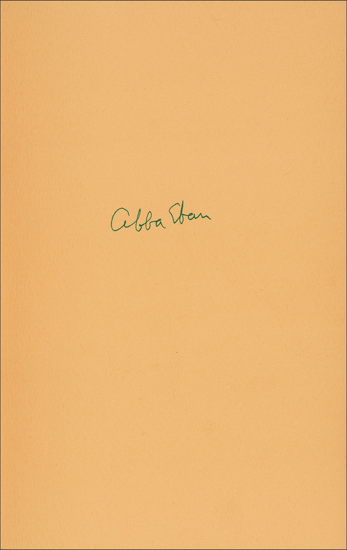 Lot 193 Abba Eban Book