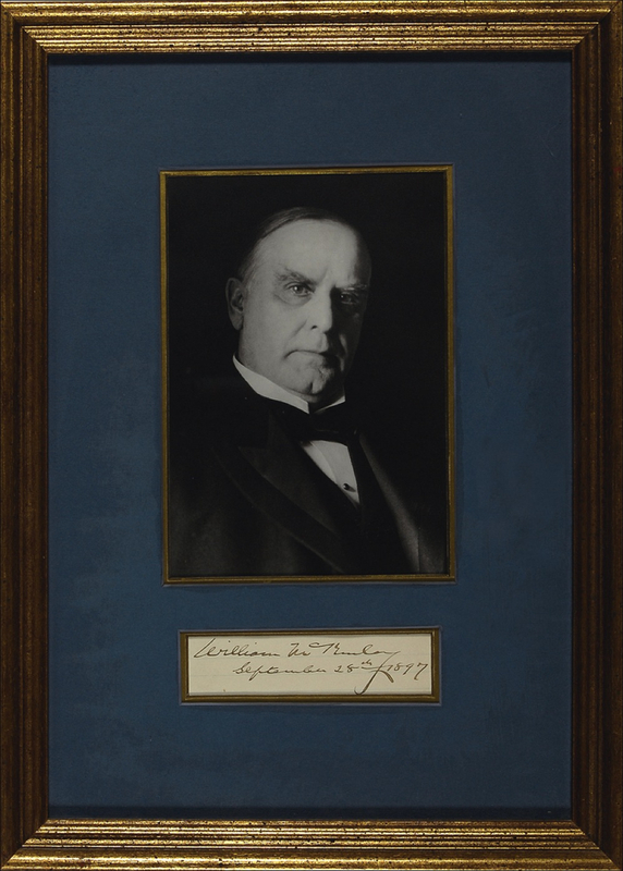 Lot 76 William McKinley Signature