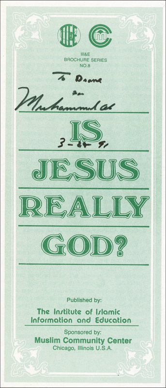 Lot 1078 Muhammad Ali Religious Pamphlet