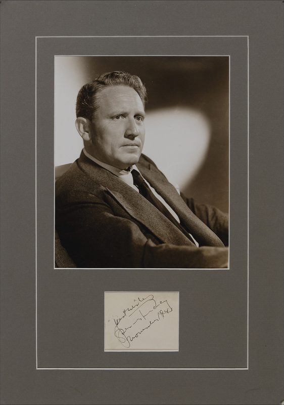 Lot 1045 Spencer Tracy Signature