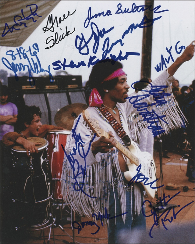 Lot 810 Woodstock Signed Photograph