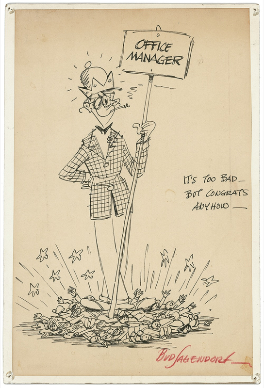 Lot 677 Bud Sagendorf Sketch