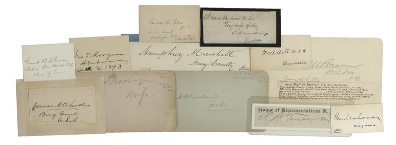 Lot 344 Confederate Officers and Politicians Signature