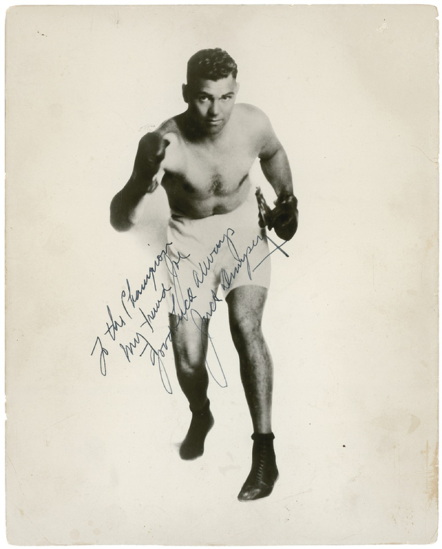 Lot 1132 Jack Dempsey Signed Photograph