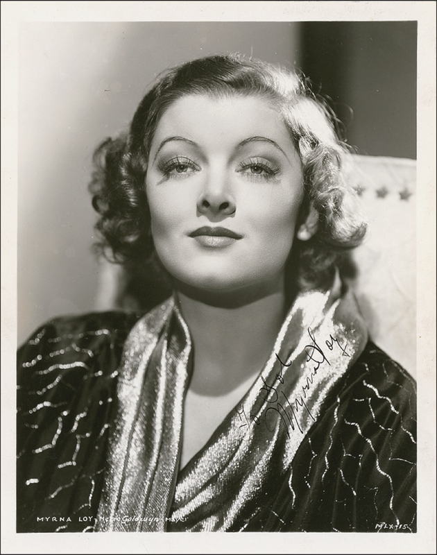 Lot 963 Myrna Loy Signed Photograph