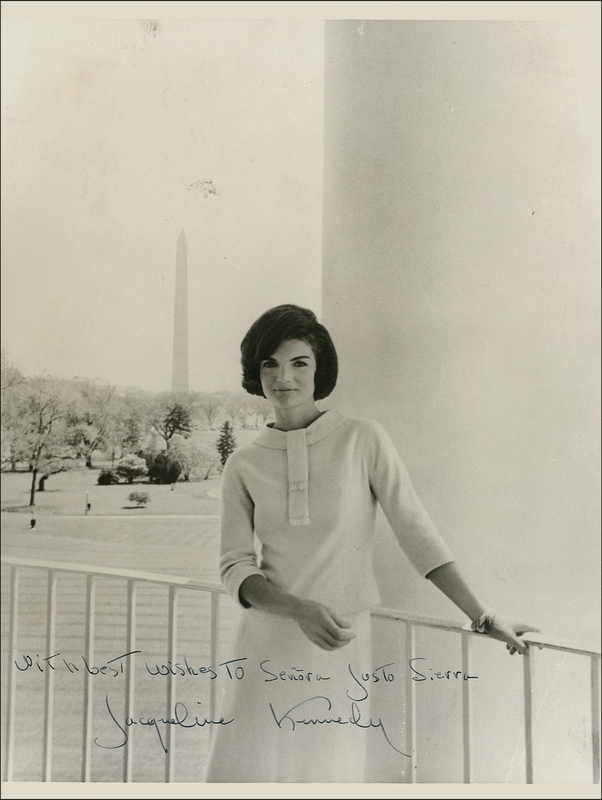 Lot 62 Jacqueline Kennedy Signed Photograph