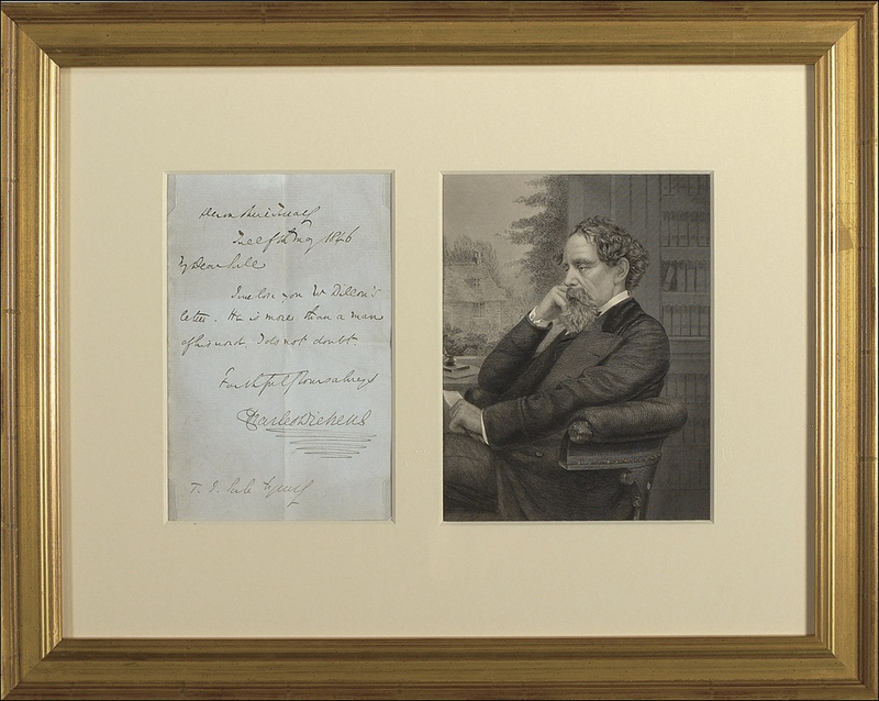 Lot 560 Charles Dickens: ?More than a man of his word, I do not doubt?