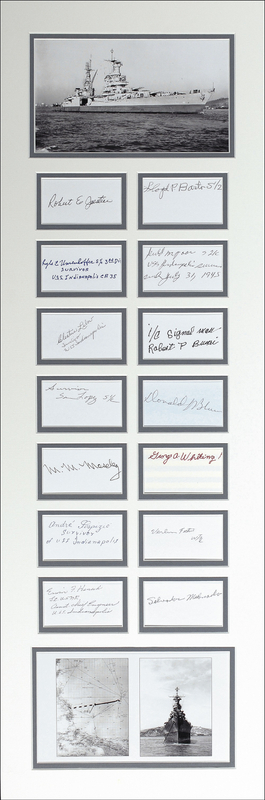 Lot 409 USS Indianapolis Signatures