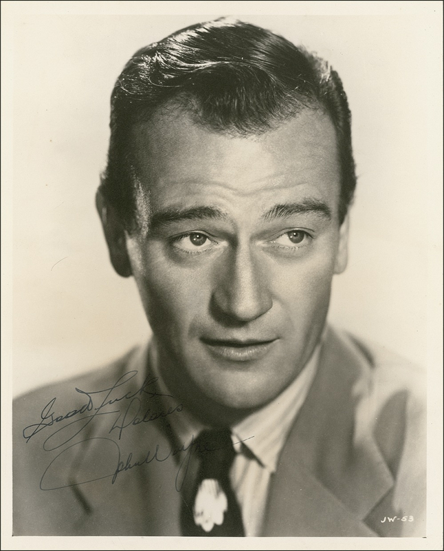 Lot 1053 John Wayne: Exceptional John Wayne photo