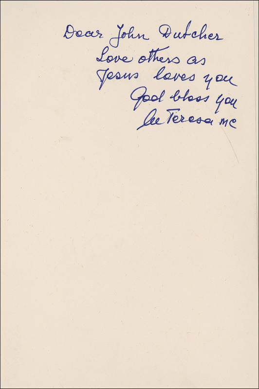 Lot 270 Mother Teresa: Mother Teresa signed book of prayers