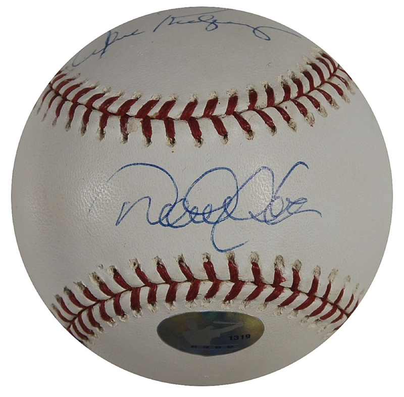 Lot 1159 Derek Jeter and Alex Rodriguez Baseball