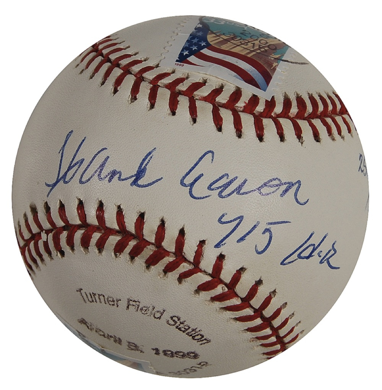 Lot 1073 Hank Aaron Baseball