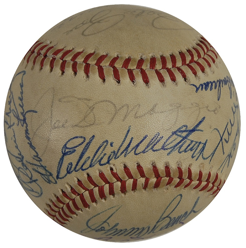 Lot 1094 Baseball Hall of Famers Baseball