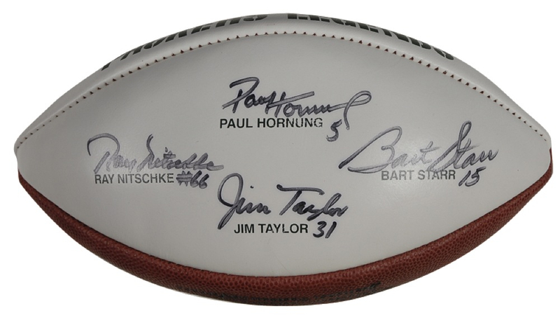 Lot 1148 Green Bay Packers Legends Football