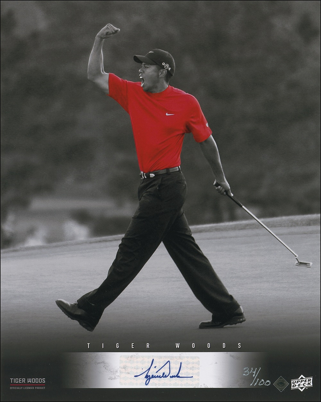 Lot 1244 Tiger Woods Signed Photograph