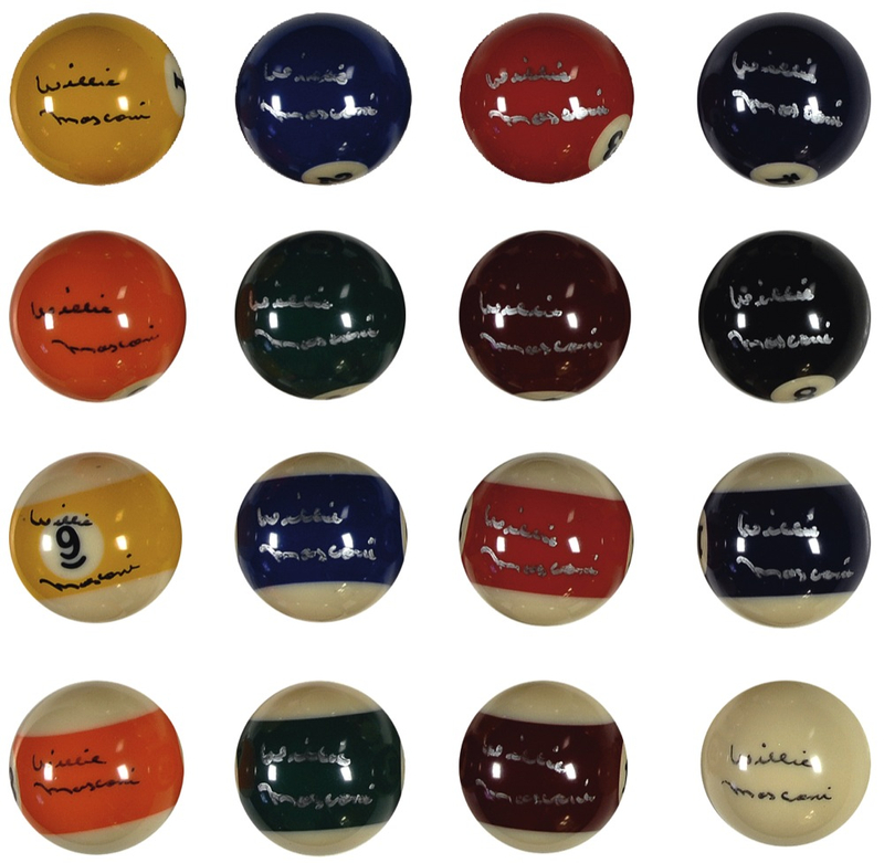 Lot 1194 Willie Mosconi Billiard Balls