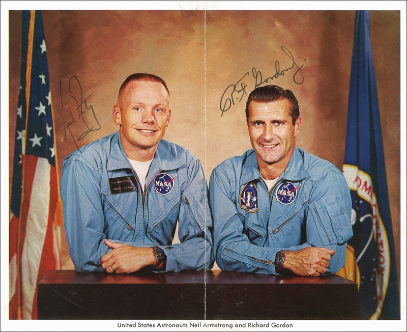 Lot 438 Neil Armstrong and Richard Gordon Signed Photograph