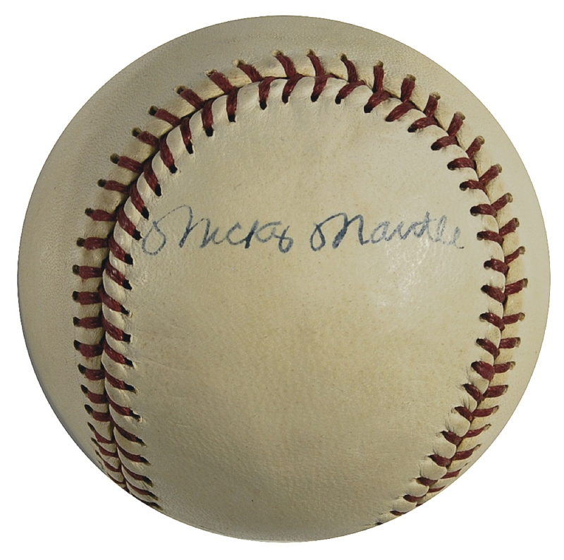 Lot 1186 Mickey Mantle: Rare Mantle ball from his momentous 1961 season