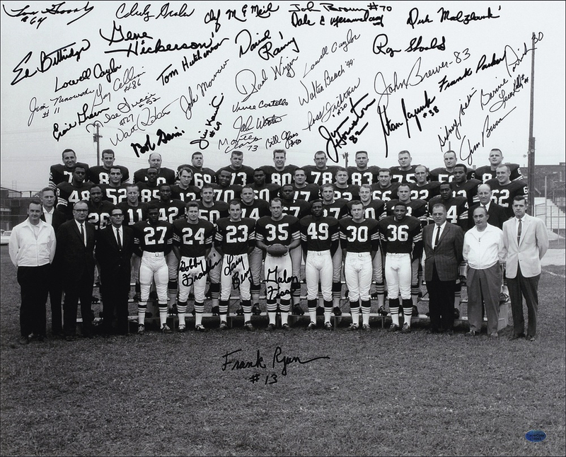 Lot 1128 Cleveland Browns Signed Photograph