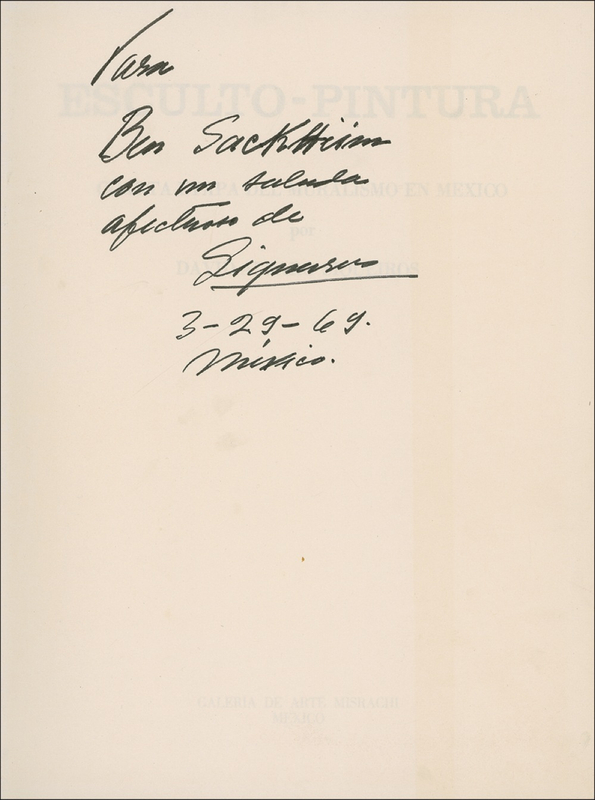 Lot 636 David Siqueiros Book