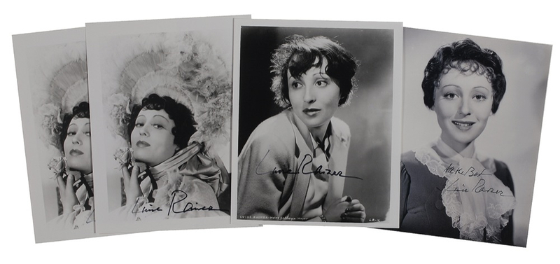 Lot 993 Luise Rainer Signed Photographs
