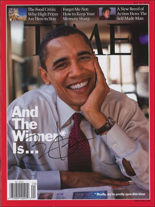 Lot 85 Barack Obama Magazine