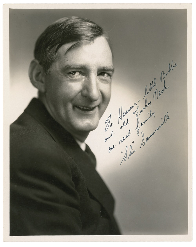 Lot 1031 Slim Summerville Signed Photograph