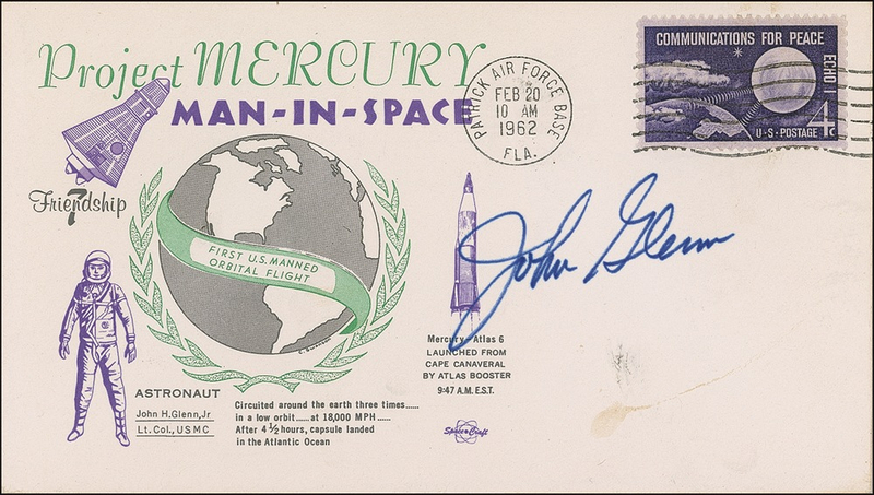 Lot 477 John Glenn First Day Cover