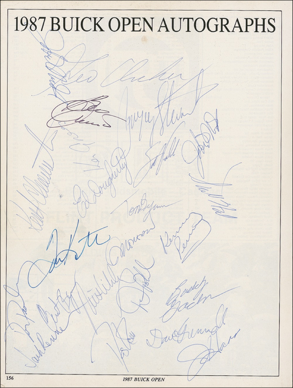 Lot 1225 Payne Stewart and Friends Program