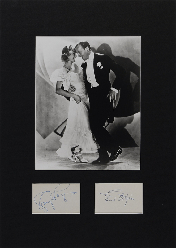 Lot 823 Fred Astaire and Ginger Rogers Signatures