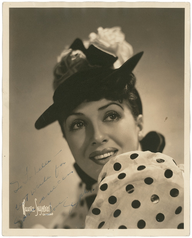 Lot 954 Gypsy Rose Lee Signed Photograph